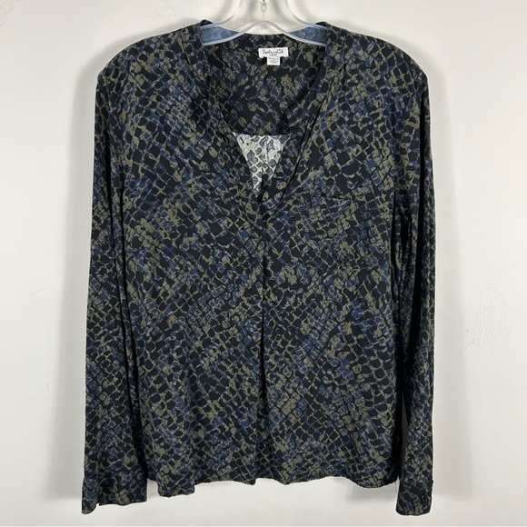 ❤️Splendid Patterned Long Sleeve Top L - Picture 3 of 10